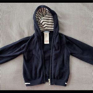 Jacadi Hooded Zip up Sweater